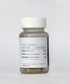 Side view of Neuro Botanicals brand Brain Formula model premium specialty supplement container